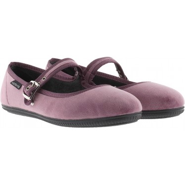 Bailarina VICTORIA Oda Mercedes Veludo 104913 MALVA