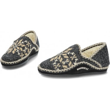 NORDIKAS CLASSIC CAB 3002 SLIPPERS NEGRO_2
