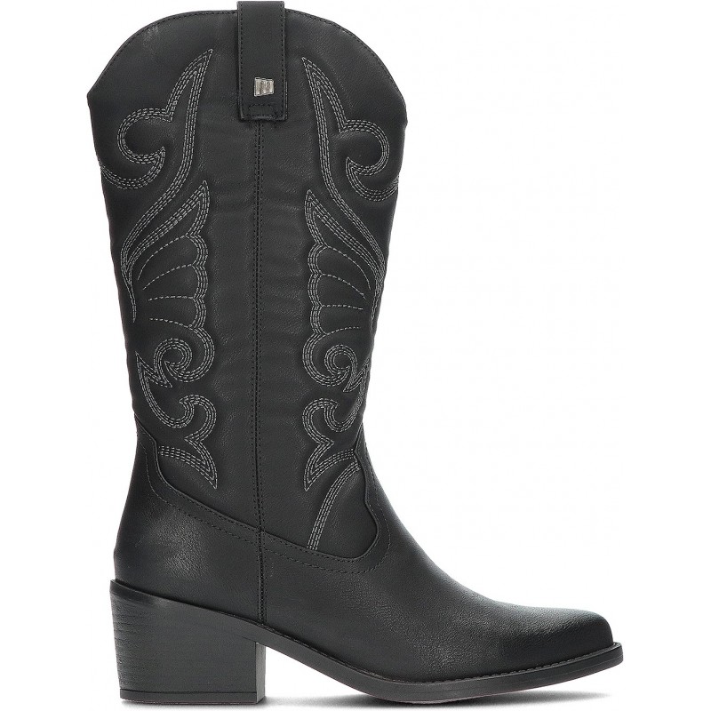 Botas femininas MTNG 59794 Tanubis BLACK