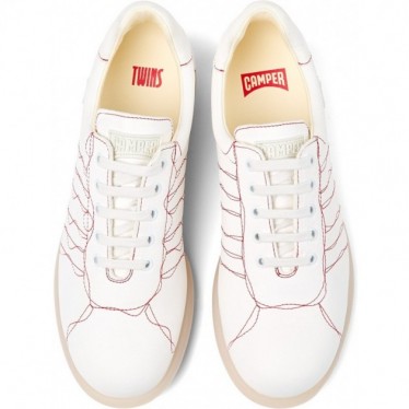 Tênis masculino Camper K100968 Twins Pela WHITE_002