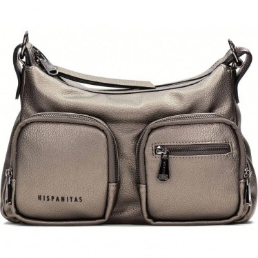Bolsa de ombro feminina Hispanitas BI243525 Samba BASALTO