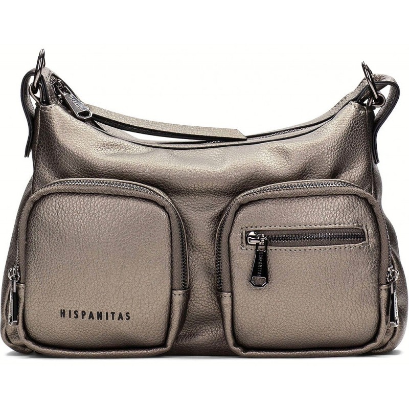 Bolsa de ombro feminina Hispanitas BI243525 Samba BASALTO
