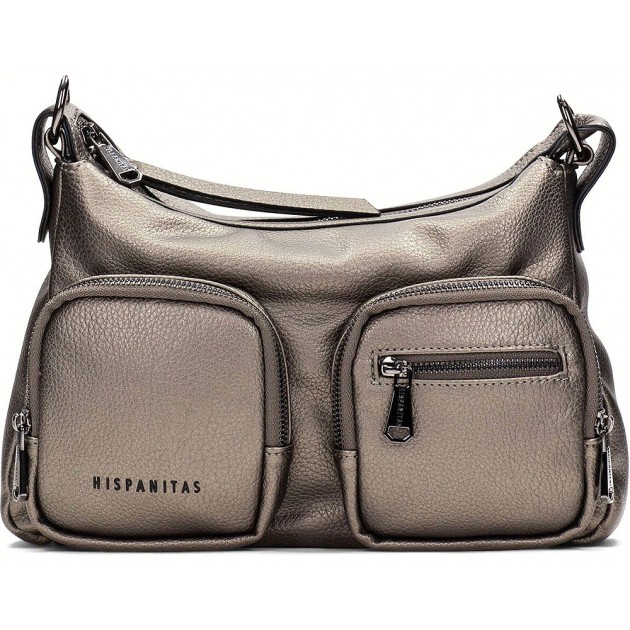 Bolsa de ombro feminina Hispanitas BI243525 Samba BASALTO Bolsa de ombro feminina Hispanitas BI243525 Samba BASALTO