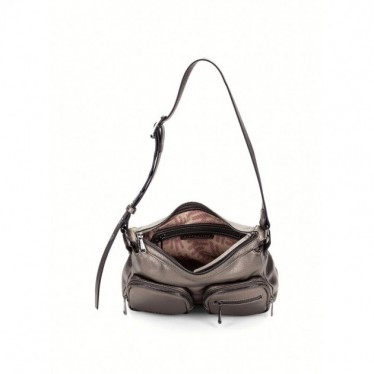 Bolsa de ombro feminina Hispanitas BI243525 Samba BASALTO
