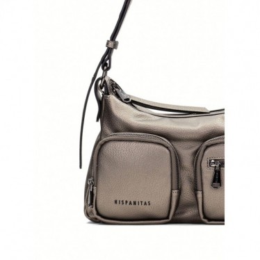 Bolsa de ombro feminina Hispanitas BI243525 Samba BASALTO