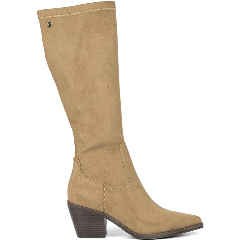 Botas altas de veludo GIOSEPPO GALANTA 73210 TAUPE