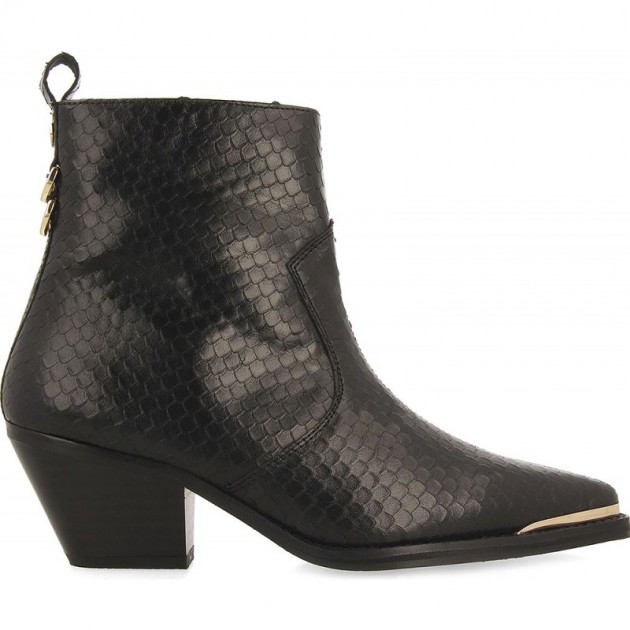 GIOSEPPO SMYRNA Botins de couro estilo cowboy 73230 NEGRO GIOSEPPO SMYRNA Botins de couro estilo cowboy 73230 NEGRO