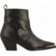 GIOSEPPO SMYRNA Botins de couro estilo cowboy 73230 NEGRO
