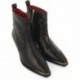 GIOSEPPO SMYRNA Botins de couro estilo cowboy 73230 NEGRO