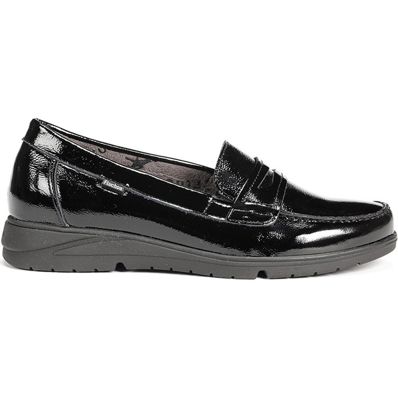 Mocassins femininos Fluchos F1835 Styll NEGRO