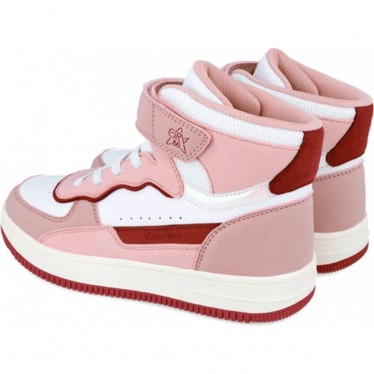 Botins esportivos femininos GARVALIN 241521G BLANCO_ROSA_D113