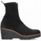 Bota feminina PEDRO MIRALLES 26475 camurça elástica NEGRO