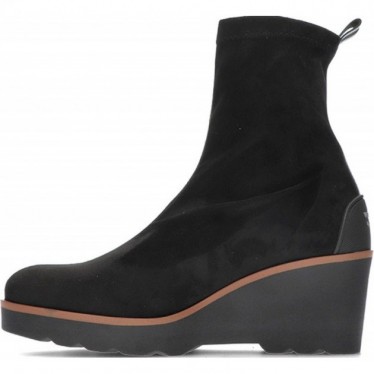 Bota feminina PEDRO MIRALLES 26475 camurça elástica NEGRO
