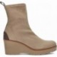 Bota feminina PEDRO MIRALLES 26475 camurça elástica TAUPE