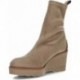 Bota feminina PEDRO MIRALLES 26475 camurça elástica TAUPE