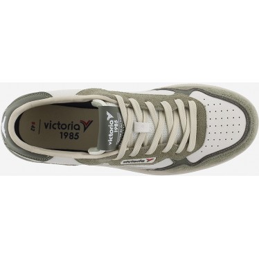 Tênis color block VICTORIA C80 8800120 KAKI