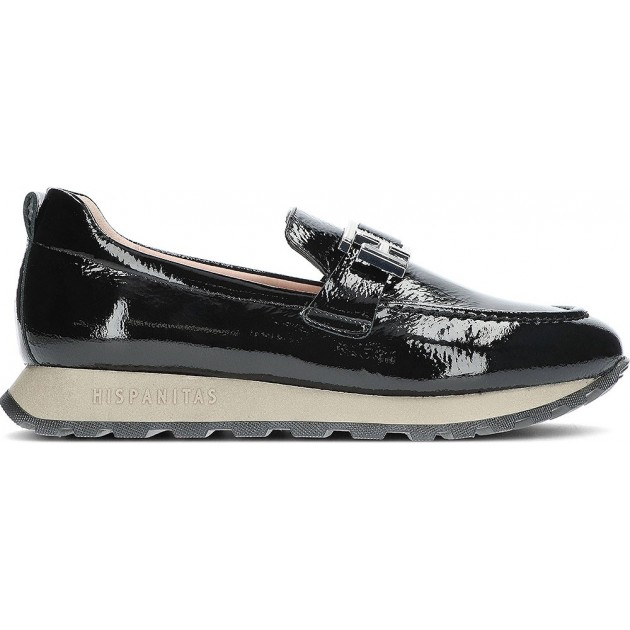 Mocassins femininos Hispanitas HI243621 Loira BLACK_C003