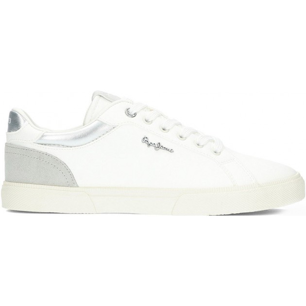 Tênis feminino PEPE JEANS Kenton Court modelo pls31588 SILVER Tênis feminino PEPE JEANS Kenton Court modelo pls31588 SILVER