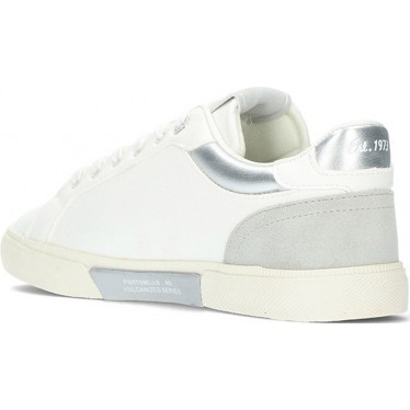 Tênis feminino PEPE JEANS Kenton Court modelo pls31588 SILVER