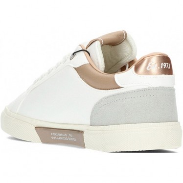 Tênis feminino PEPE JEANS Kenton Court modelo pls31588 GOLDEN_OCHRE_BROWN