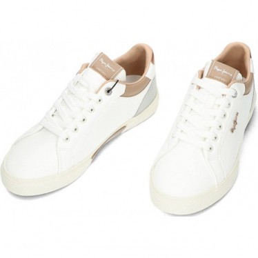 Tênis feminino PEPE JEANS Kenton Court modelo pls31588 GOLDEN_OCHRE_BROWN