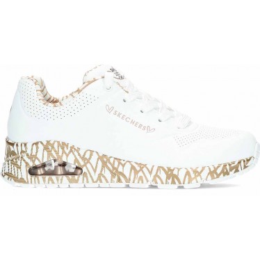 Tênis Feminino Skechers Loving Love 155506 WHITE_ROSE_GOLD