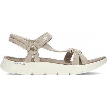 SKECHERS SANDÁLIAS GO WALK FLEX 141451 TAUPE
