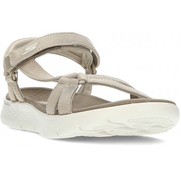 SKECHERS SANDÁLIAS GO WALK FLEX 141451 TAUPE