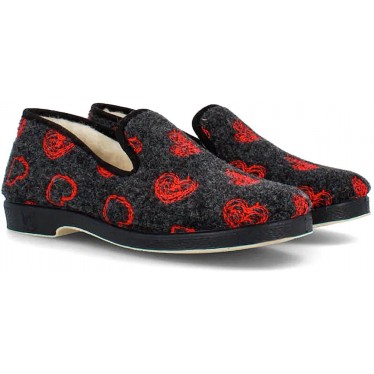 CHINELOS DOCTOR CUTILLAS HEARTS 332 NEGRO