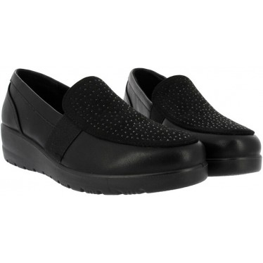 Mocassins femininos Doctor Cutillas 45410 Bright NEGRO