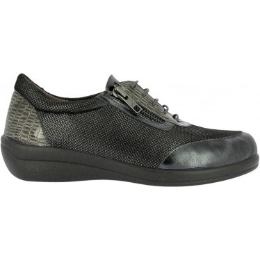 Tênis feminino Doctor Cutillas 43528 Zíper lateral ANTRACITA