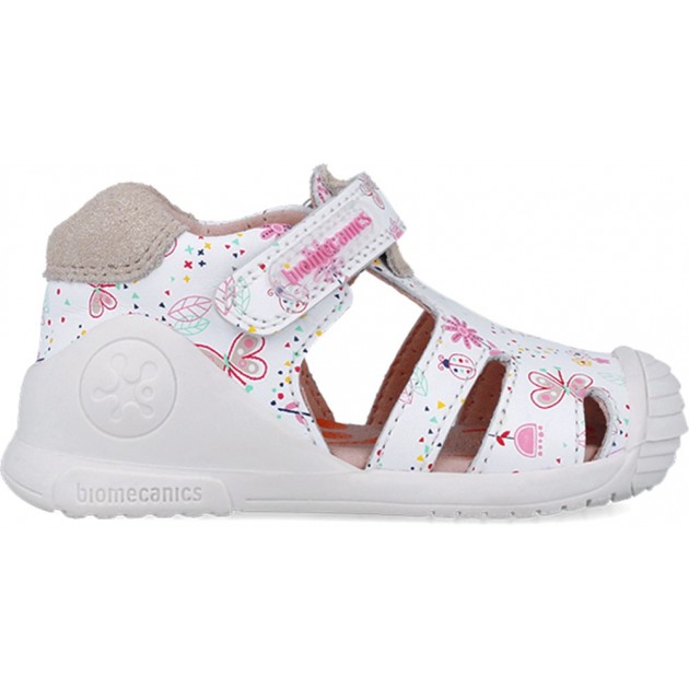Biomecanics 252101 Sandálias de menina com estampa de borboleta BLANCO_B050 Biomecanics 252101 Sandálias de menina com estampa de borboleta BLANCO_B050