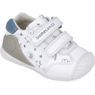 Biomecanics 252115 Calçados esportivos estampados para meninos BLANCO_INDIGO_B834