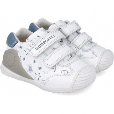 Biomecanics 252115 Calçados esportivos estampados para meninos BLANCO_INDIGO_B834