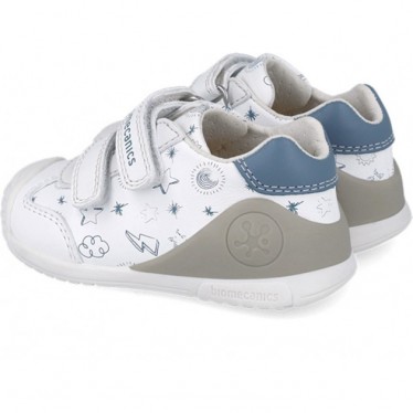 Biomecanics 252115 Calçados esportivos estampados para meninos BLANCO_INDIGO_B834