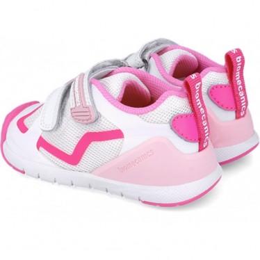 BIOMECÂNICA Primeiros passos calçado desportivo infantil 252133 BLANCO_FUCSIA_D304