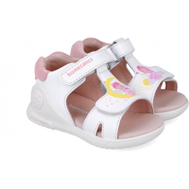 Sandálias Biomecanics 252140 Twin Biogateo para Menina BLANCO