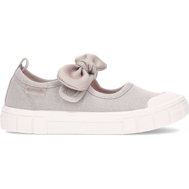 BIOMECANICS Canvas Bow 252381 Bailarinas Respeitosas para Meninas CRUDO_B663