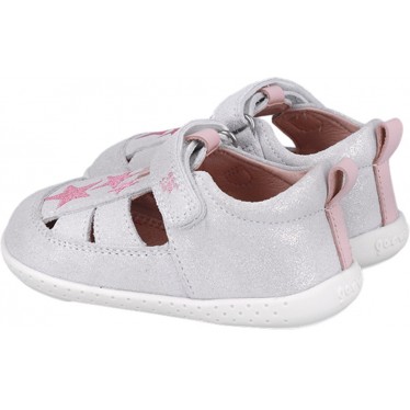 Sandália respeitosa para meninas 252330 Barefoot Stars BLANCO_B050