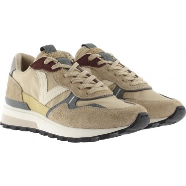 Tênis Victoria 1156107 Luna Naylon BEIGE