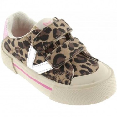 Tênis esportivo feminino Victoria 1065196 Tribu Basket LEOPARDO