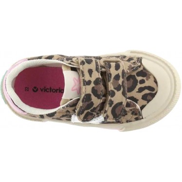 Tênis esportivo feminino Victoria 1065196 Tribu Basket LEOPARDO
