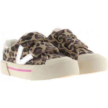 Tênis esportivo feminino Victoria 1065196 Tribu Basket LEOPARDO