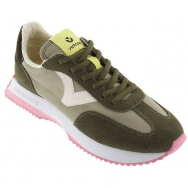 Tênis feminino VICTORIA modelo 1134100 KAKI