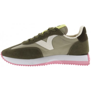 Tênis feminino VICTORIA modelo 1134100 KAKI
