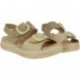 Sandálias femininas autoadesivas Doctor Cutillas 46019 TAUPE