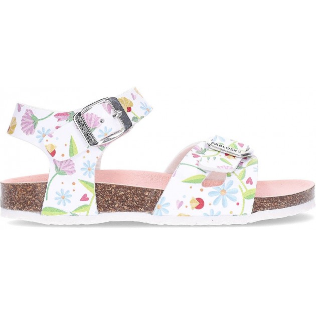 Sandálias femininas Pablosky Bio 439604 BLANCO_FANTASIA Sandálias femininas Pablosky Bio 439604 BLANCO_FANTASIA
