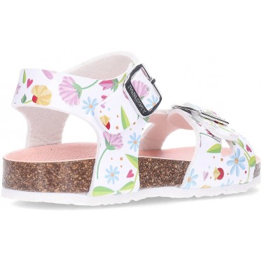 Sandálias femininas Pablosky Bio 439604 BLANCO_FANTASIA