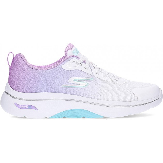 Tênis SKECHERS Go Walk Meredith 125333 WHITE_LAVENDER Tênis SKECHERS Go Walk Meredith 125333 WHITE_LAVENDER