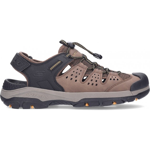 Sandália Masculina SKECHERS Tresmen Menard 205113 BROWN_BLACK Sandália Masculina SKECHERS Tresmen Menard 205113 BROWN_BLACK